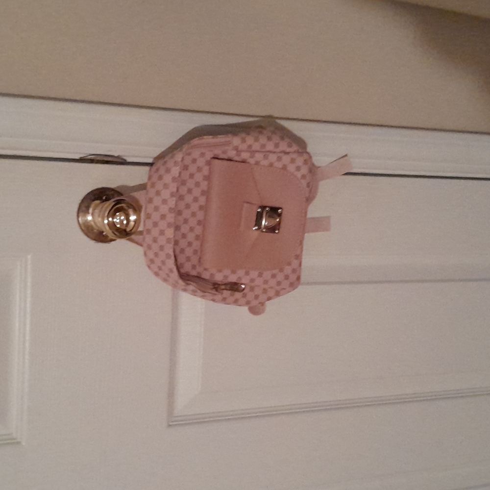 Pink woman back pack